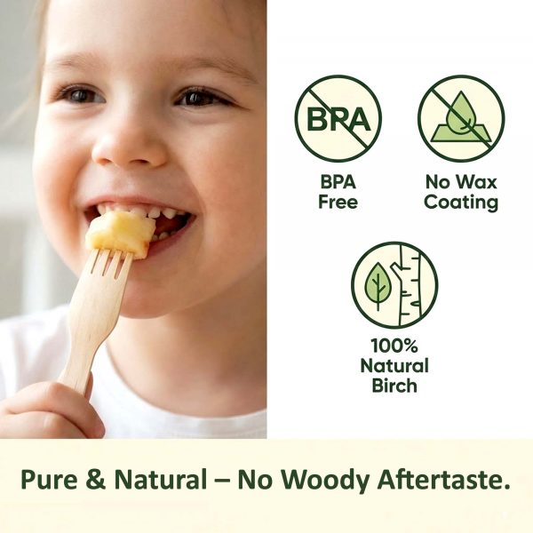 360-Piece Wooden Cutlery Set - Disposable Utensils 120 Forks, Spoons, Knives