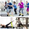 2 Deltafit Exercise Resistance Bands (5 Levels) TPE Loop Bands, Latex-Free