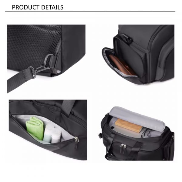 Deltafit Convertible Gym Bag & Backpack – Water Resistant Duffle with Shoe Compartment