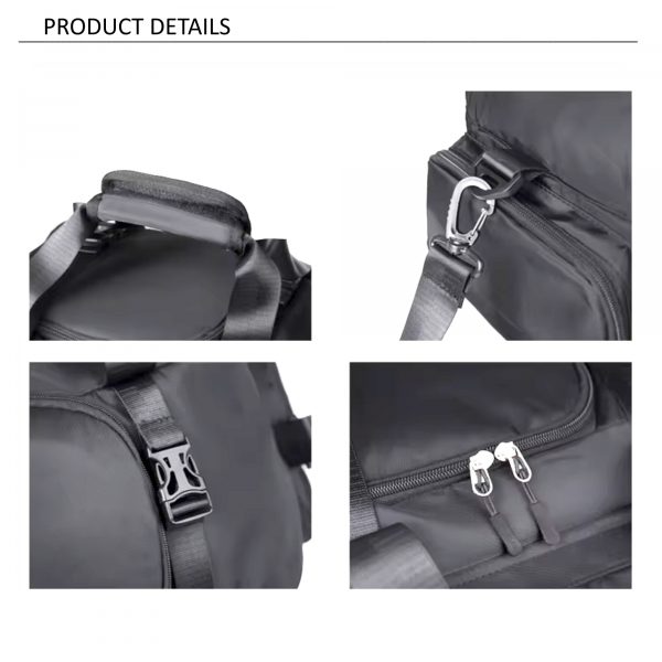 Deltafit Convertible Gym Bag & Backpack – Water Resistant Duffle with Shoe Compartment