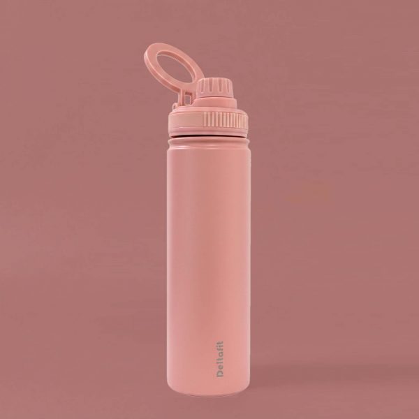 Deltafit 700ml Magnetic Water Bottle with Phone Holder – MagSafe Compatible Tripod (Pink)