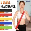 A1 Deltafit Exercise Resistance Bands (5 Levels) TPE Loop Bands, Latex-Free