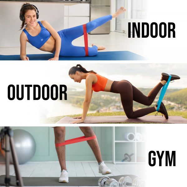 a2 Deltafit Exercise Resistance Bands (5 Levels) TPE Loop Bands, Latex-Free