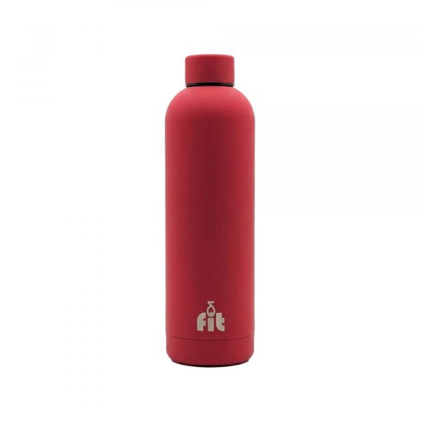 Deltafit 750ml Insulated Stainless Steel Water Bottle (Red)