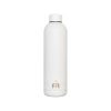 Deltafit 750ml Insulated Stainless Steel Water Bottle (White)